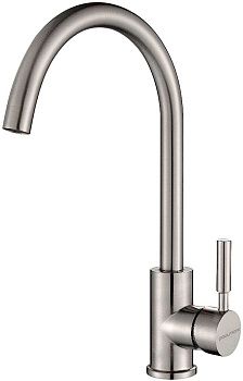 Смеситель для кухни Paulmark HOLSTEIN Ho212063-BS на мойку никель