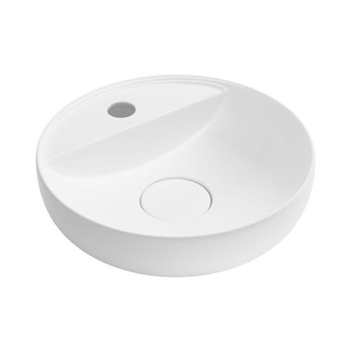 Раковина из сантехнического фарфора Wellsee Chalice Perfection 150605000 40х40 накладная цвет белый 1 отверстие под смеситель - фото 2