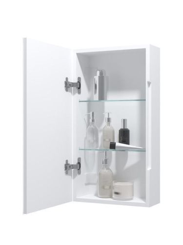 Зеркало-шкаф Continent Allure МВК055 40х70 подвесной цвет белый - фото 4