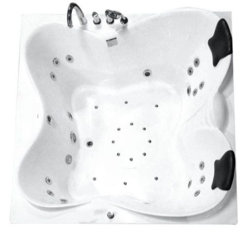 Ванна акриловая гидромассажная Gemy G9089 K R 187х187 пристенная квадратная с каркасом - фото 3