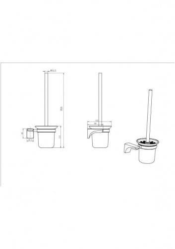 Ершик CeramaLux Monelli 70013 - фото 2