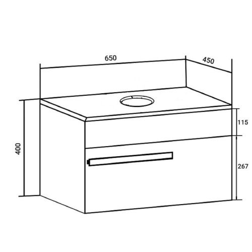 Тумба под раковину Runo ВУДЛАЙН 00-00004897 70х50 подвесная цвет зеленый - фото 4