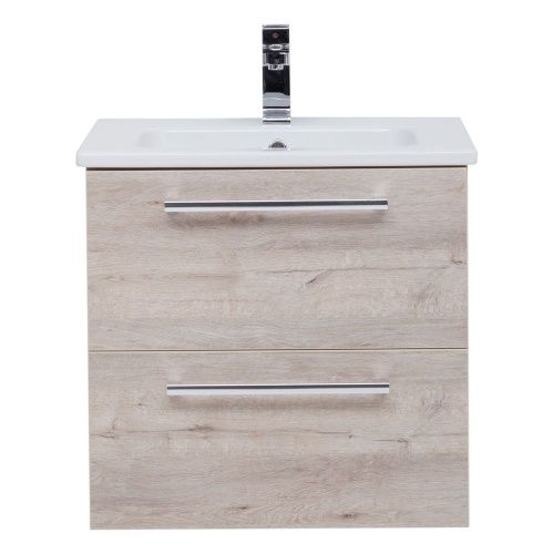 Тумба под раковину Dreja Gio 77.0102D 60х50 подвесная цвет коричневый - фото 3