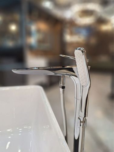 Смеситель для ванны AltroBagno Aperto AltroBagnoAperto020201Cr напольный хром - фото 5