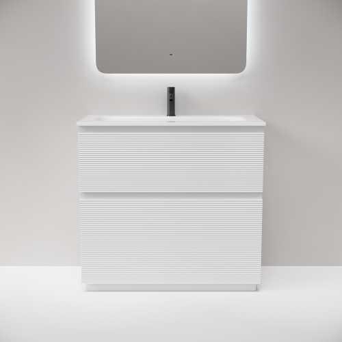 Тумба под раковину Sancos FOLK Floor FL90FW 90х40 напольная цвет белый - фото 5