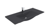 Раковина из сантехнического фарфора Creavit Su SU100-00AM00E-0000 100х50 накладная цвет черный
