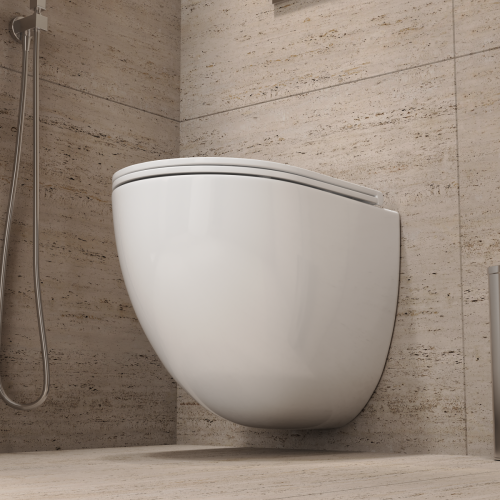 Унитаз подвесной Grossman Торнадо GR-4411SQC белый с сиденьем микролифт безободковый смыв торнадо - фото 5