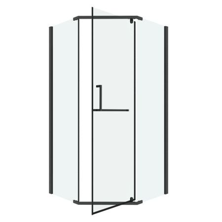 Душевой уголок Grossman Pragma 302.K33.03.9090.42.00 90х90 стекло прозрачное профиль графит без поддона