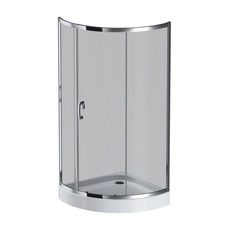 Душевой уголок Am.Pm Like W83G-315-090CG 90х90 стекло тонированное профиль хром без поддона