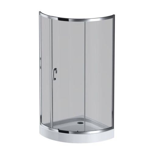 Душевой уголок Am.Pm Like W83G-315-090CG 90х90 стекло тонированное профиль хром без поддона - фото 2