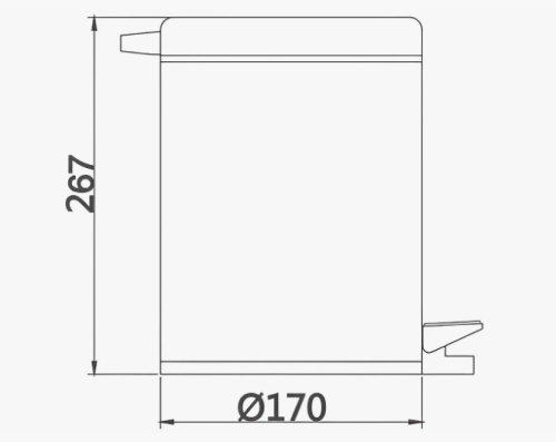 Ведро для мусора 3 л D-Lin D201201 - фото 2