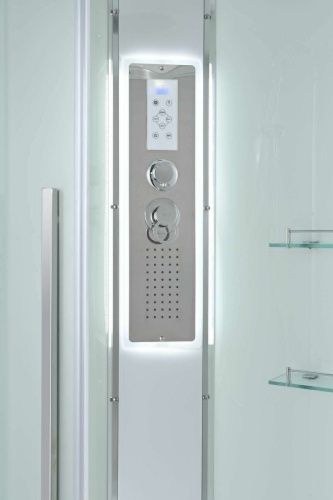 Душевая кабина AvaCan EM EM2080LED 80х80 четверть круга с крышей ориентация универсальная - фото 5