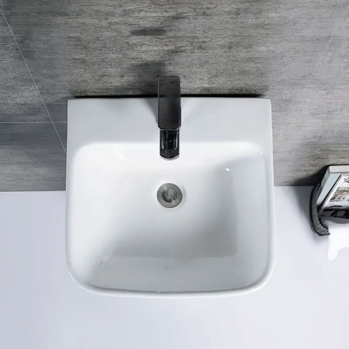 Раковина из сантехнического фарфора Cerutti SPA CT7283 50х40 напольная цвет белый 1 отверстие под смеситель - фото 5