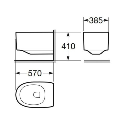 Биде подвесное Armani Roca Island 7.3577.6.5R5.0 цвет черный - фото 2