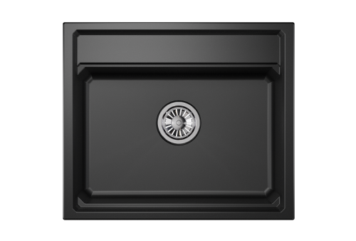 Кухонная мойка Granula Kitchen Space 6003, ШВАРЦ 60х50 цвет черный поверхность матовая - фото 3