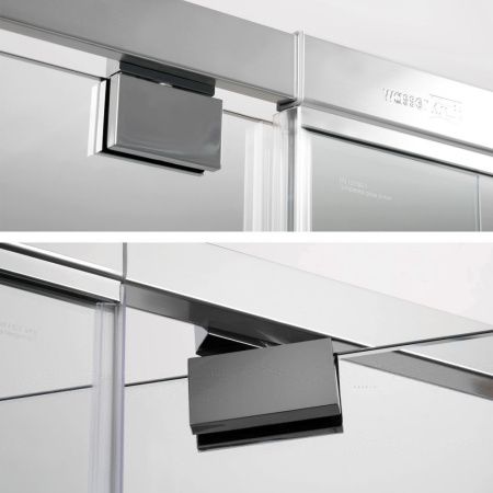 Душевая дверь Wasserkraft Berkel 48P 48P13 110х200 стекло прозрачное профиль хром