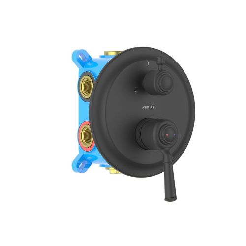 Смеситель для ванны Aquatek КЛАССИК AQ1547MB встраиваемый в стену черный