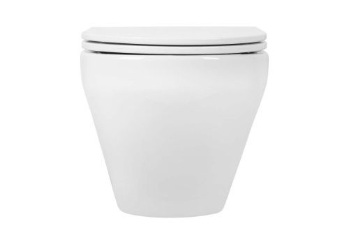 Унитаз подвесной Aquatek ЛЕЯ AQ1199T-00 белый с сиденьем микролифт безободковый смыв торнадо - фото 3