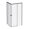 Душевой уголок Am.Pm X-joy W94G-403-100280-BТ1К 100х80 стекло прозрачное профиль черный без поддона