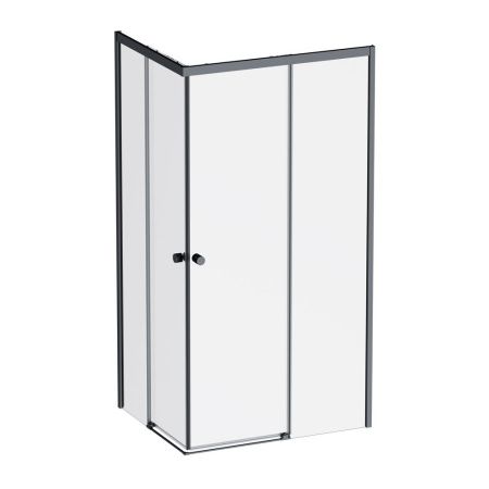 Душевой уголок Am.Pm X-joy W94G-403-100280-BТ1К 100х80 стекло прозрачное профиль черный без поддона