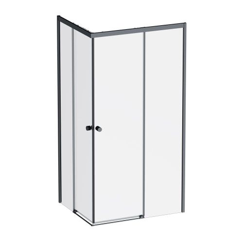 Душевой уголок Am.Pm X-joy W94G-403-100280-BТ1К 100х80 стекло прозрачное профиль черный без поддона - фото 2