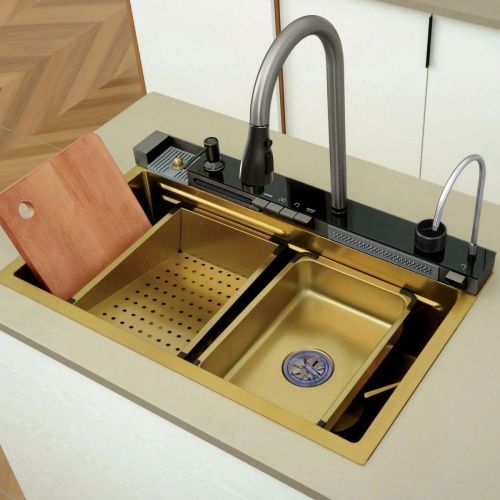 Кухонная мойка Cerutti SPA CT10355 75х45 цвет золото