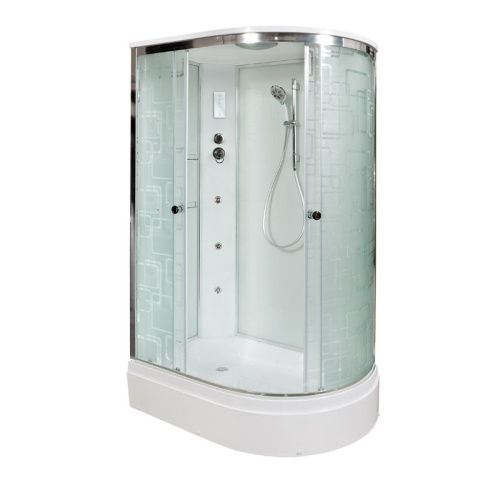 Душевая кабина AvaCan EM2712LGM+EL 120х80 асимметричная с крышей ориентация левая