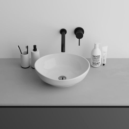 Раковина из сантехнического фаянса Grossman GR-3018 40х30 накладная цвет белый без отверстий под смеситель - фото 2