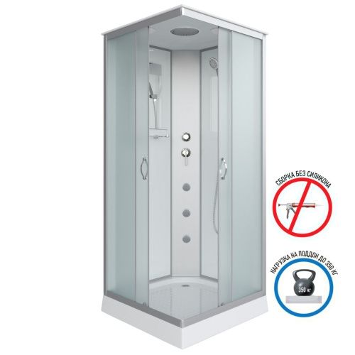 Душевая кабина Niagara Classic 11011423G 90х90 квадратная с крышей ориентация универсальная - фото 2