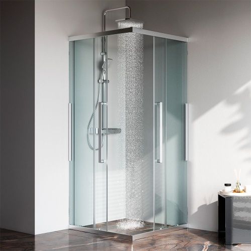 Душевой уголок Am.Pm Func W84G-403-9090-MT 90х90 стекло прозрачное профиль хром без поддона - фото 3