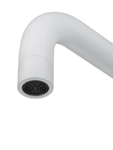 Смеситель для кухни Wonzon & Woghand WW-L1006-MW на мойку белый - фото 3