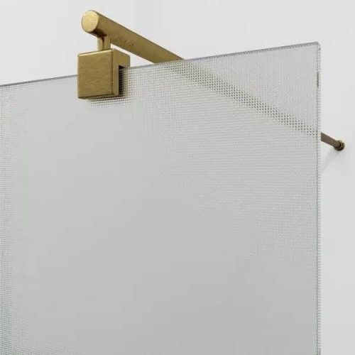 Душевая перегородка Wasserkraft Rur 30W 30W39BG-TXG 90х200 стекло текстурное профиль золото - фото 2