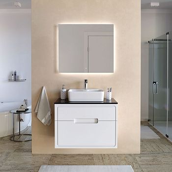 Тумба под столешницу TA-MBC-100PS-grigio verde + Раковина TA-MB-ST100-Nero Taliente