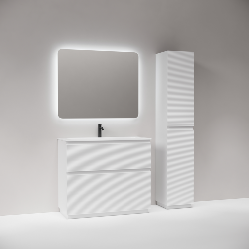 Тумба под раковину Sancos FOLK Floor FL100FW 100х40 напольная цвет белый - фото 2