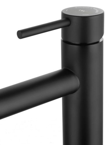 Смеситель для раковины Wonzon & Woghand WW-H1064-MB на столешницу черный - фото 4