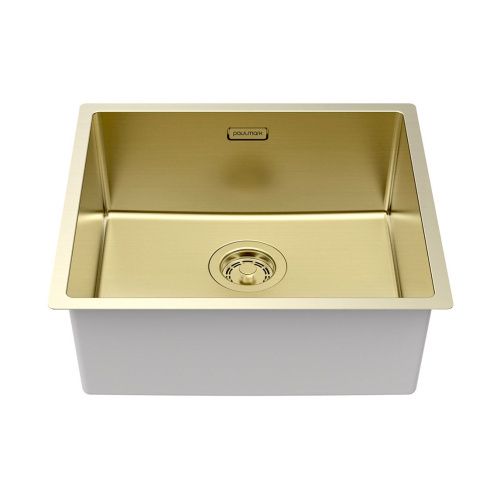 Кухонная мойка Paulmark LASSAN 49 UNI LA49-LG 40х45 цвет золото - фото 2