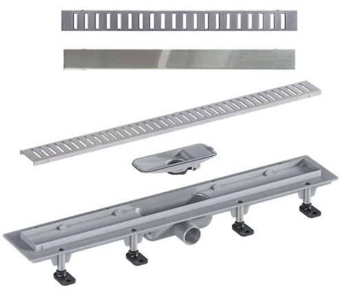 Душевой лоток Good Door ТЛ00011 85х5 серый - фото 2