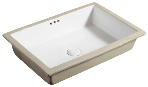 Раковина керамическая Gid Integrado 71152 50х40 встраиваемая цвет белый без отверстий под смеситель - фото 2