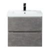 Тумба под раковину Art&Max TECHNO AM-Techno-600-2C-SO-FC305 60х50 подвесная цвет серый