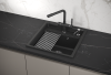 Кухонная мойка Granula Kitchen Space 5002, ЧЁРНЫЙ 50х50 цвет черный поверхность матовая