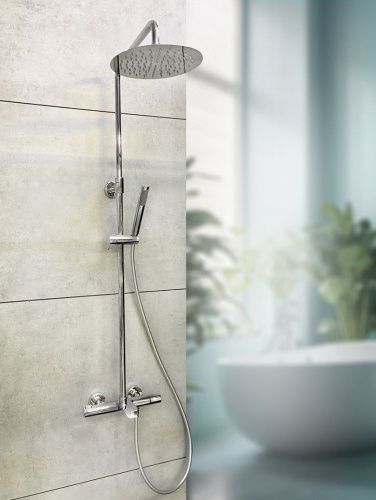 Душевая стойка AltroBagno Costanza AltroBagnoCostanza030412Cr настенная цвет хром - фото 2