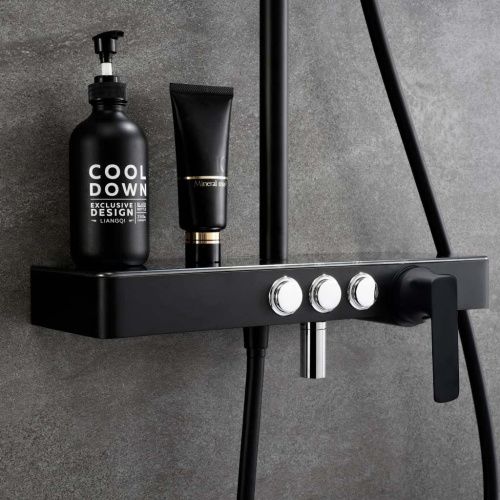 Душевая стойка Melana Male F610501B MALE настенная цвет черный - фото 5