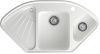 Кухонная мойка Granfest Corner C-1040E иней 105х55 цвет белый поверхность матовая