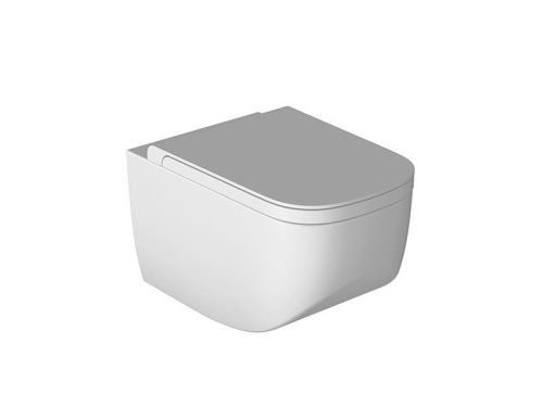 Чаша унитаза подвесная Hatria NEXT A0Y1F125 цвет белый без сиденья безободковая душевой смыв