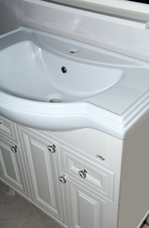 Тумба под раковину Misty Шармель Л-Шрм01105-5812Я 100х30 напольная цвет бежевый