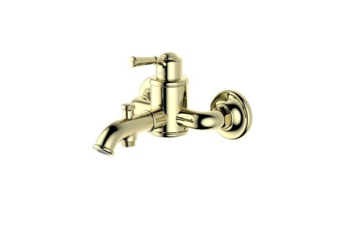 Смеситель для ванны Aquatek КЛАССИК AQ1540PG настенный золото - фото 2