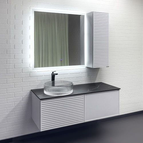 Тумба с раковиной Comforty Геленджик 00-00017877CF 120х50 подвесная цвет белый - фото 4