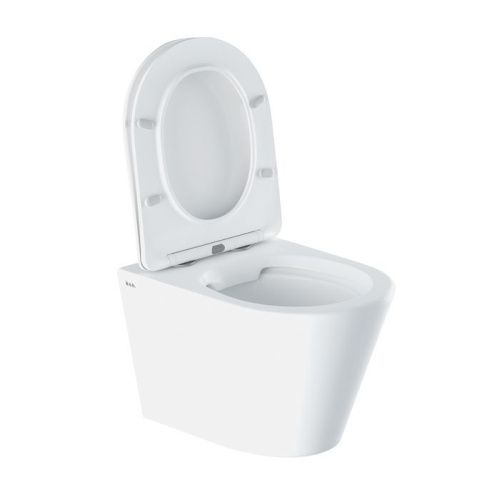 Унитаз приставной IDDIS Destino DESRDSEi25 белый с сиденьем микролифт безободковый душевой смыв - фото 3