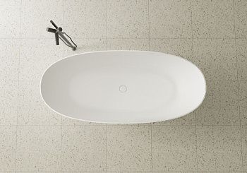 Ванна из искусственного камня Zenon Lago 4000.000.000.000.39670 170х75 отдельностоящая овальная