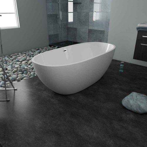 Ванна акриловая Grossman Fly GR-1701 170х80 отдельностоящая овальная с ножками - фото 2